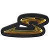 Custom heat transfer embossed tpu patch label logo for sportswear products