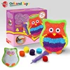 colorful decoration diy crafts plush toys magic owl pillow from ICTI Factory