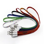 Hot selling cheap price multifunctional keychain lanyard 2 in 1 usb data cable with Customized logo