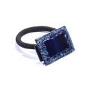 Latest design luxury acetate hair bands with glitter diamond high quality ladies and women fashion hair elastic rubber band