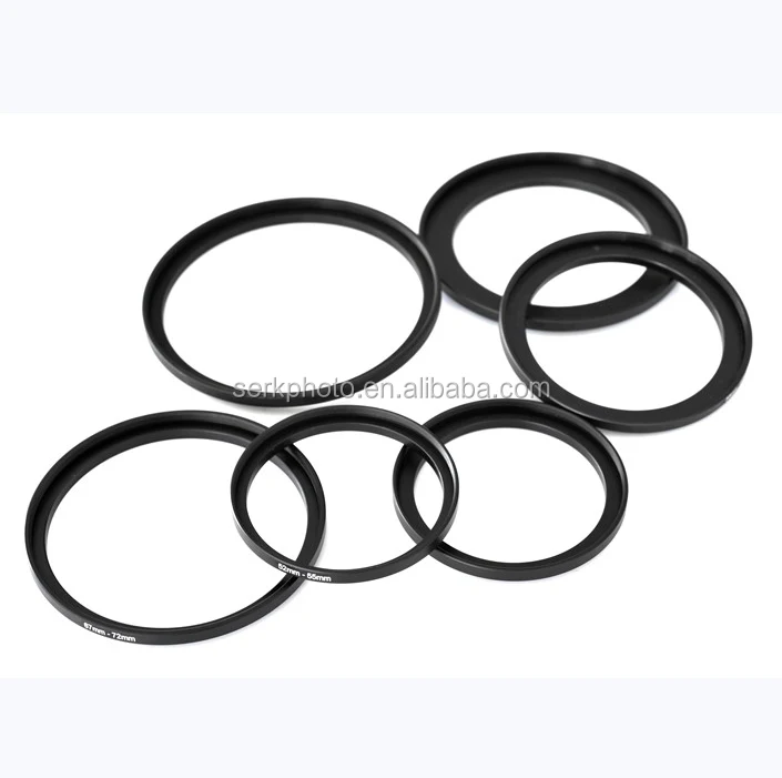 52mm to 82mm 52-82 52mm-82mm Male To Male Adapter Rings/ Step Up Adapter Rings, Black