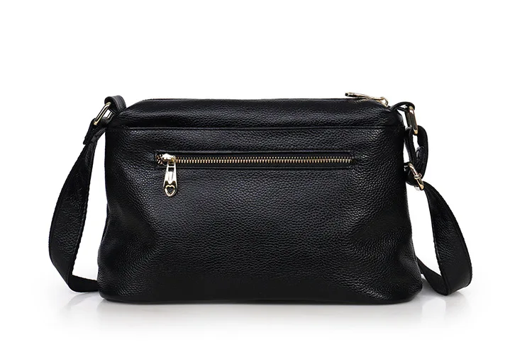 MJ Genuine Leather Women's Bag Shoulder Handbag Real Cowhide Leather Crossbody Bag Female Small Messenger Bags High Capacity (8)