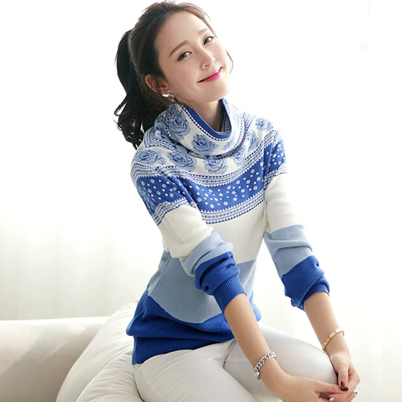 XXXL New Winter Turtleneck Sweater Wool Cashmere Loose Knitted Sweater Casual Long Sleeve Women Sweaters and Pullovers Feminino