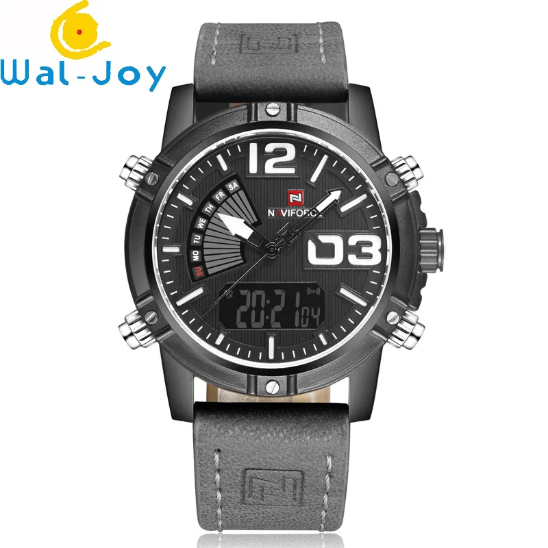 NF9095 Dual Display Water Resistant Men Luxury Naviforce Original Army Military Watch Sports Relogio Masculino
NF9095 Dual Display Water Resistant Men Luxury Naviforce Original Army Military Watch Sports Relogio Masculino