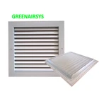 Square Aluminium Alloy Louvered Air Louvre Filter Vent For Bathroom
