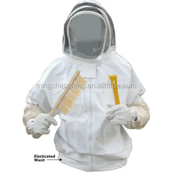 2018 de la abeja de la miel fábrica de herramientas directamente suministros de microfibra astronauta abeja velo protector traje de abeja mantener chaqueta para venta