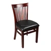 wholesale upholstery black vinyl seating dining chairs