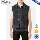 Fashion Wholesale Mens Biker Black Denim Vest