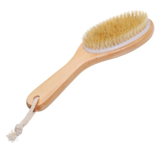 Natural Boar Bristle Body Brush with Contoured Wooden Handle, Wooden or bamboo colors
Natural Boar Bristle Body Brush with Contoured Wooden Handle, Wooden or bamboo colors