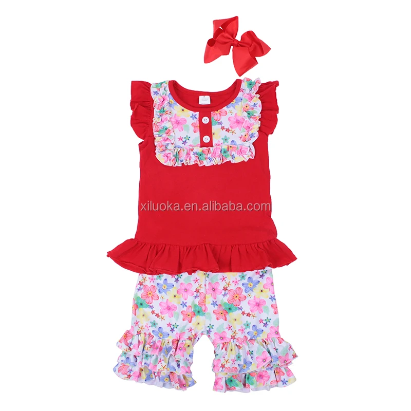 Floral Tripe Ruffle Shorts Kids Ruffle Outfits Summer Style Girls Boutique Clothes Wholesale, Picture
Floral Tripe Ruffle Shorts Kids Ruffle Outfits Summer Style Girls Boutique Clothes Wholesale, Picture