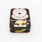 custom embossing rectangular tin box for kid christmas candy chocolate pills packaging storage