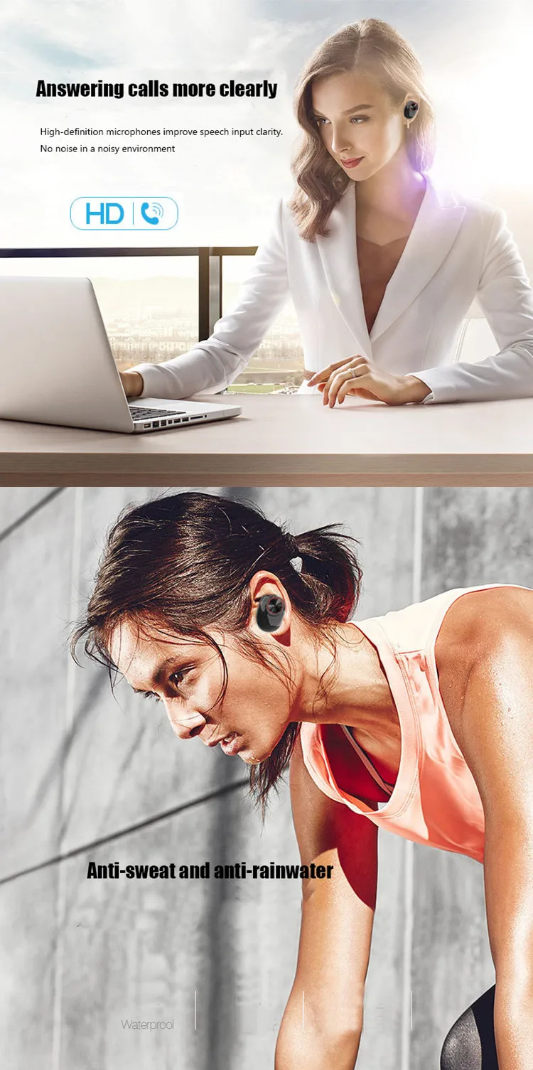 Multifunction Factory Supply Wireless Earphone with micro USB Making hand free sports Earphone wireless Cute Girls earphone - ANKUX.COM