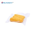 Transparent resealable vacuum bag for food packaging