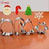 Christmas biscuits stainless fondant mold vegetable fruit mould small cake decoration tools