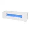 Modern TV Unit - White High Gloss with Blue LED Lighting