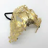 European and American masquerade Half face men's metal diamond masks Party Mask Wholesale