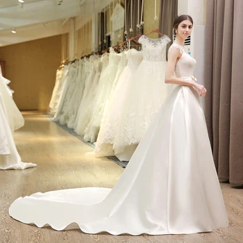 Sl 53 Princess Pearls Flowers Belt Bow Bridal Gowns Corset Cheap