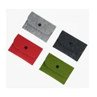 Promotional Snap Closure Card Holder Felt Coin Purse Pouch