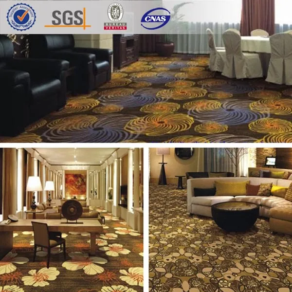 Fashion Design Fire Resistant Wool Axminster Carpet For Hotel Lobby