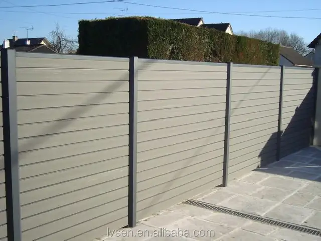 oem available wood plastic composite fences aluminium or wpc