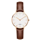Japanese Super Leather Quartz Movement Ladies Waterproof Ultra Thin Watch
