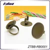 18*25MM Oval Adjustable Antique Bronze Plated Finger Ring Base Setting