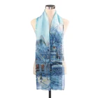 2019 New Arrival wholesale hot fashion winter warm custom pure silk chiffon scarf/shawls