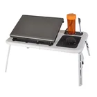 portable ajutable floor stand laptop desk with cooling fan