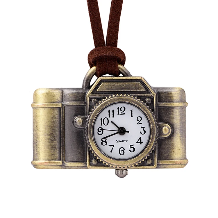 Quartz Pocket Watches Men Women Brown Vintage Pendant Watches Leather Chain Camera Necklace Pocket Watch (KKWT82037), As the picture
Quartz Pocket Watches Men Women Brown Vintage Pendant Watches Leather Chain Camera Necklace Pocket Watch (KKWT82037), As the picture