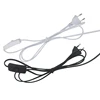 1.8m line Cable 303 On Off Power Cord For LED Lamp with Button switch EU Plug Light Switching Transparent Wire Extension