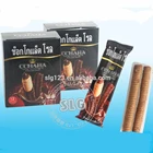 coating chocolate flavor egg roll and wafer biscuits