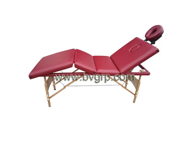 Genuine leather from alibaba premium market 4-section folding used electric massage table