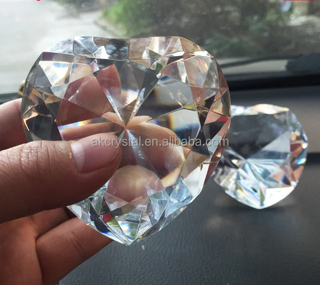 gifts for guests cheap price heart shaped red crystal diamond
