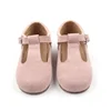 Wholesale Fancy Hard Soles Soft Leather Baby Girl T Bar Mary Jane Dress Shoes