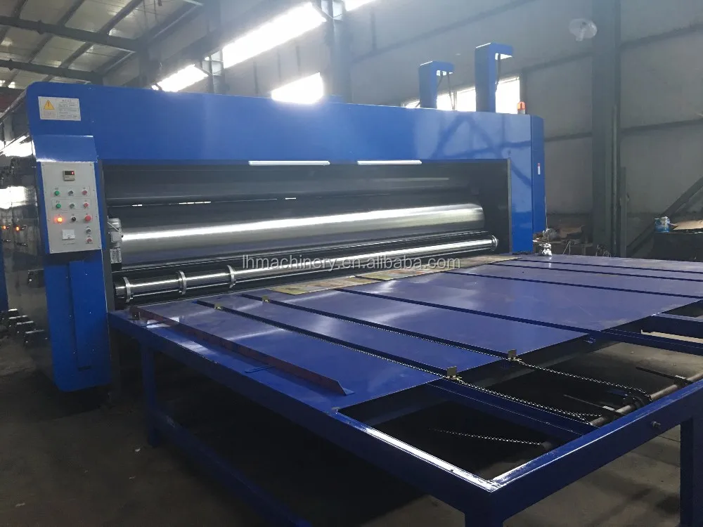 Cangzhou Chain feeder corrugated cardboard printing machine / Big size and manual carton box picture printer slotter
