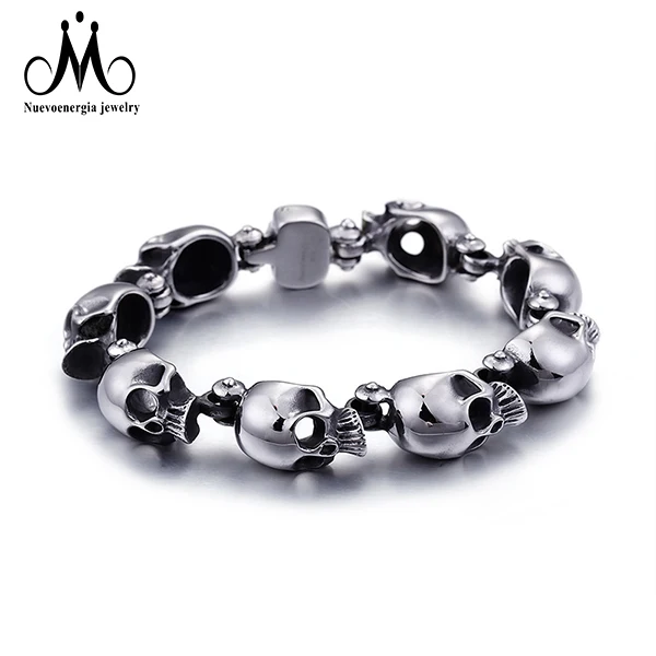 Fashion Design 316L Stainless Steel Jewelry Accessories Skull Bracelet For Men, As pictures
Fashion Design 316L Stainless Steel Jewelry Accessories Skull Bracelet For Men, As pictures