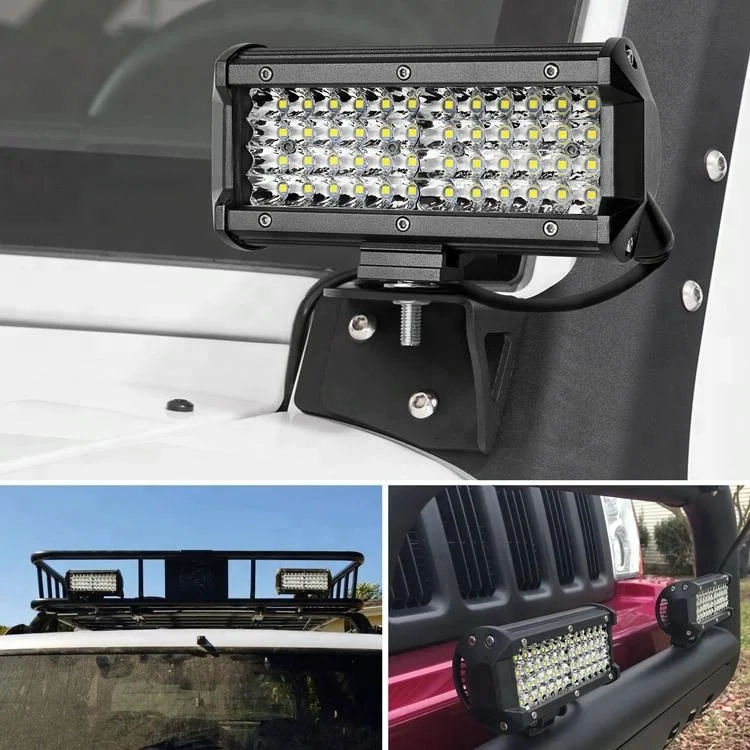 7'' Tow Truck 7D Quad Row 24 Volt LED Light Bar