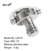 Manufacturing universal stainless steel camera screw nuts d ring camera screw photographic screw 1/4"-20 for digital video camer