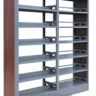 Knock-down Metal Book Rack Cheap Steel Bookshelves Modern Design