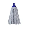 Household floor cleaning push fitting socket non woven mop wet mop with metal handle
