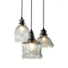 European Type China Supply Clear Cover Ink Blue Finish Lampshade Lighting E27 Bulb Pendant Lamp with Metal Round Base