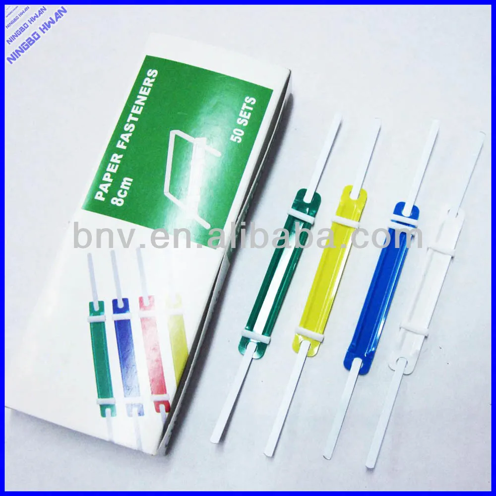 h ot selling colorful cheap plastic paper file fastener