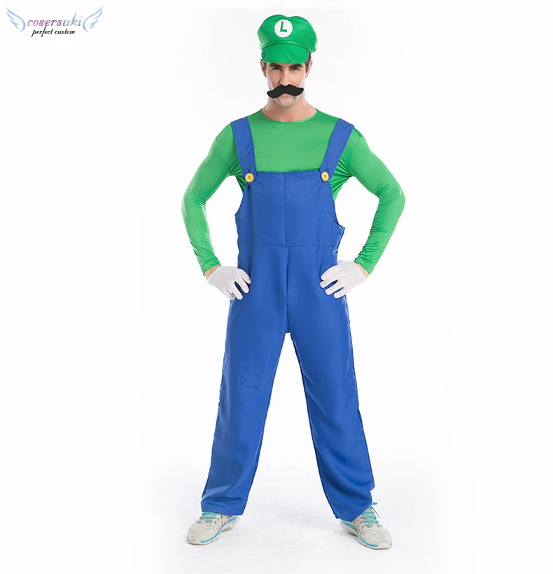 Halloween Mario and Luigi Parent-child costume cosplay performance for adult
Halloween Mario and Luigi Parent-child costume cosplay performance for adult