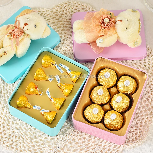 customize food-grade clear plastic chocolate/cookie inserted box