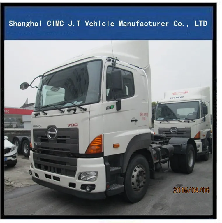 High quality Famous Tractor Head 380hp 6x4 CIMC HINO tractor truck low price sale