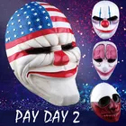 New Halloween custom plastic party national flag brain clown old man mask game Payday 2 cosplay payday mask variety