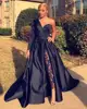 Club Elegant Formal Jumpsuit Sexy Woman Lady Lace African Prom One Shoulder Long Sleeve Black Evening Dress