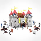 Indoor Play Castle Mini Castle Toy with Plastic Soldier