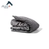 OEM bedding king size twin queen winter quilted grey fleece minky duvet cover for weighted blanket