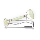Double Roller Facial Slimming Massager Anti-Aging Face Spa Tool white xiuyan jade Roller for face